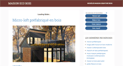 Desktop Screenshot of maison-bois-eco.fr